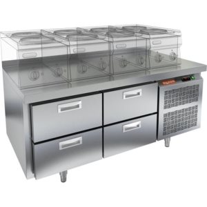 Стол охлаждаемый HiCold SN 22/TN LT SH под тепловое оборудование, без столещницы