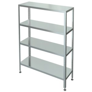 Стеллаж с 4-я сплошными полками МХМ С-4-0,4/1,2/2,0 (оцинковка)