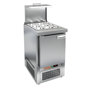 Стол холодильный для салатов HiCold SLE3-1GN О с крышкой