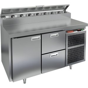 Стол холодильный для пиццы HiCold PZ1-12GN (1/3) 