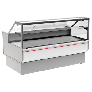 Витрина морозильная Carboma GC95 SL 1,0-1 (ВХСн-1,0 Carboma GC95 ) (0011-9003 боковины серые, декор белый)