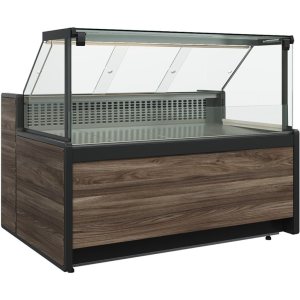 Витрина нейтральная Carboma GC111 N 1,5-1 (1008 (Темный дуб)) (газлифт, без боковин)