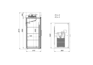 Шкаф холодильный среднетемпературный Arkto R1.4-S - Изображение 2