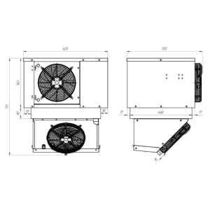 Моноблок холодильный низкотемпературный Intercold МLCM-108 FT T - Изображение 2